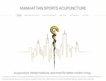 Tablet Screenshot of manhattansportsacupuncture.com